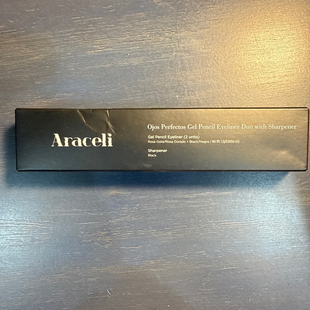 Araceli Ojos Perfectos Gel Pencil Eyeliner Duo - Black & Rose Gold